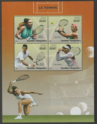 Madagascar 2019 Tennis perf sheet containing four values unmounted mint