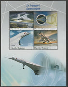 Madagascar 2019 Supersonic Aircraft perf sheet containing four values unmounted mint