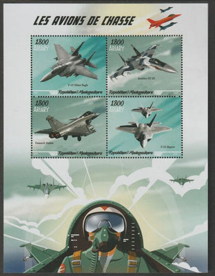 Madagascar 2019 Chase Planes perf sheet containing four values unmounted mint