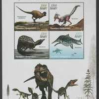 Madagascar 2019 Dinosaurs perf sheet containing four values unmounted mint