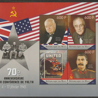 Mali 2015 Yalta Conference 70th Anniversary perf sheet containing four values unmounted mint