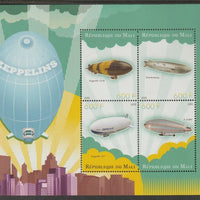 Mali 2015 Zeppelins perf sheet containing four values unmounted mint