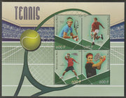 Mali 2015 Tennis perf sheet containing four values unmounted mint