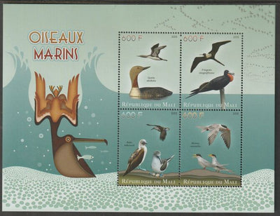 Mali 2015 Water Birds perf sheet containing four values unmounted mint