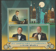 Djibouti 2015 Frank Sinatra Birth Centenary perf sheet containing three values unmounted mint