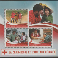 Madagascar 2016 Red Cross perf sheet containing three values unmounted mint