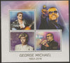 Madagascar 2016 George Michael perf sheet containing three values unmounted mint