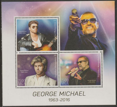 Madagascar 2016 George Michael perf sheet containing three values unmounted mint