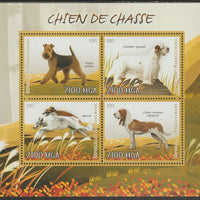 Madagascar 2015 Dogs perf sheet containing four values unmounted mint