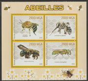 Madagascar 2015 Bees perf sheet containing four values unmounted mint