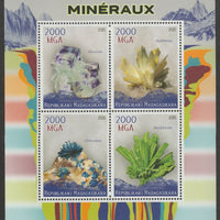 Madagascar 2015 Minerals perf sheet containing four values unmounted mint