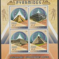 Madagascar 2015 Pyramids & Astronomy perf sheet containing four values unmounted mint