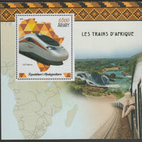 Madagascar 2019 African Trains perf m/sheet containing one value unmounted mint