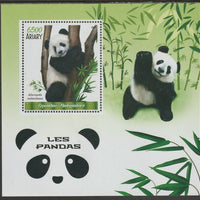 Madagascar 2019 Pandas perf m/sheet containing one value unmounted mint