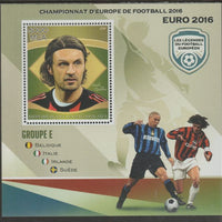 Madagascar 2016 European Football Group E perf sheet containing one value unmounted mint