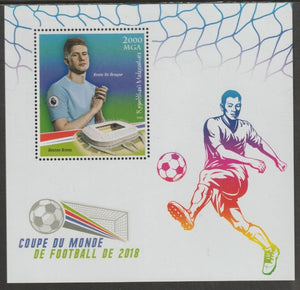 Madagascar 2018 World Cup Football #1 perf sheet containing one value unmounted mint