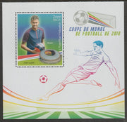 Madagascar 2018 World Cup Football #3 perf sheet containing one value unmounted mint