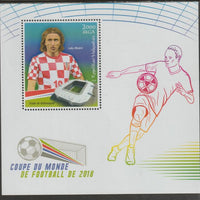 Madagascar 2018 World Cup Football #4 perf sheet containing one value unmounted mint
