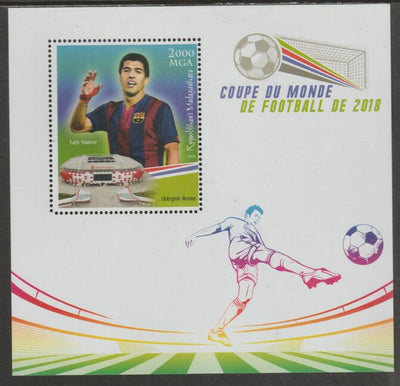 Madagascar 2018 World Cup Football #10 perf sheet containing one value unmounted mint