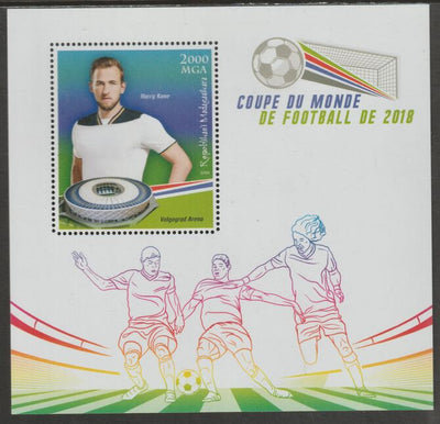 Madagascar 2018 World Cup Football #11 perf sheet containing one value unmounted mint