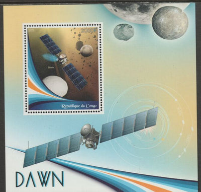 Congo 2015 Space - Dawn Mission #2 perf sheet containing one value unmounted mint