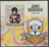 Congo 2017 Jimi Hendrix #1 perf sheet containing one value unmounted mint