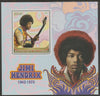 Congo 2017 Jimi Hendrix #2 perf sheet containing one value unmounted mint