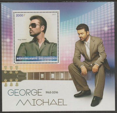 Congo 2017 George Michael #2 perf sheet containing one value unmounted mint