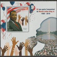 Congo 2018 Martin Luther King #2 perf sheet containing one value unmounted mint