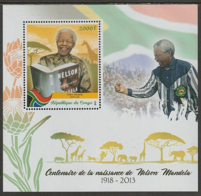 Congo 2018 Nelson Mandela #2 perf sheet containing one value unmounted mint