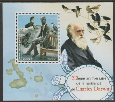 Congo 2019 Charles Darwin 210th Birth Anniversary perf sheet containing one value unmounted mint