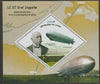Congo 2019 Graf Zeppelin perf m/sheet containing one diamond shaped value unmounted mint