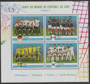 Madagascar 2018 Football World Cup - Group F perf sheet containing four values unmounted mint