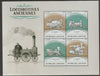 Gabon 2016 Early Locomotives #3 perf sheet containing four values unmounted mint
