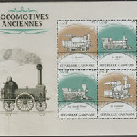 Gabon 2016 Early Locomotives #3 perf sheet containing four values unmounted mint