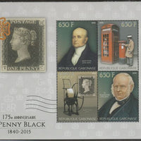 Gabon 2015 Penny Black 175th Anniversary perf sheet containing four values unmounted mint