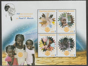Gabon 2016 Paul Harris & Riotary perf sheet containing four values unmounted mint