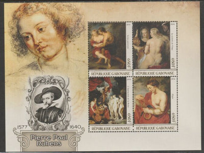 Gabon 2016 Peter Paul Rubens perf sheet containing four values unmounted mint