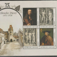 Gabon 2016 Albrecht Durer perf sheet containing four values unmounted mint