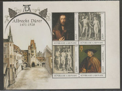 Gabon 2016 Albrecht Durer perf sheet containing four values unmounted mint