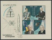 Gabon 2020 Aeronautic Engineers perf sheet containing four values unmounted mint