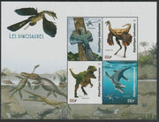 Gabon 2019 Dinosaurs perf sheet containing four values unmounted mint