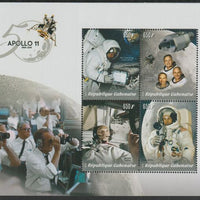 Gabon 2019 Apollo 11 - 50th Anniversary perf sheet containing four values unmounted mint