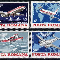 Rumania 1984 Civil Aviation Organisation set of 4 unmounted mint, Mi 4072-75*