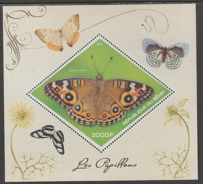 Benin 2017 Butterflies perf sheet containing one diamond shaped value unmounted mint