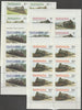 Tanzania 1985 Railways (1st Series) set of 4,each in complete sheetlets of 8n(SG 430-3) unmounted mint.