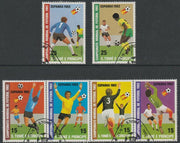 St Thomas & Prince Islands 1982 Football World Cup perf set of 6 fine cds used