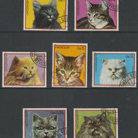 Paraguay 1982 Domestic Cats perf set of 7 fine cds used
