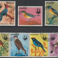 Paraguay 1985 Birds perf set of 7 fine cds used