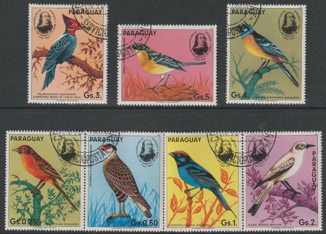 Paraguay 1985 Birds perf set of 7 fine cds used